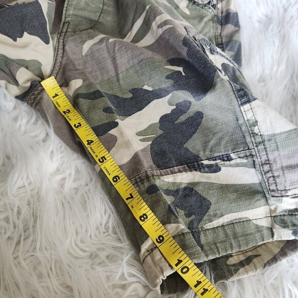 Jack & Jones Camo Cargo Shorts Mens‎ W32 UK M Ripstop Comfort Fit Button Fly - Picture 13 of 16